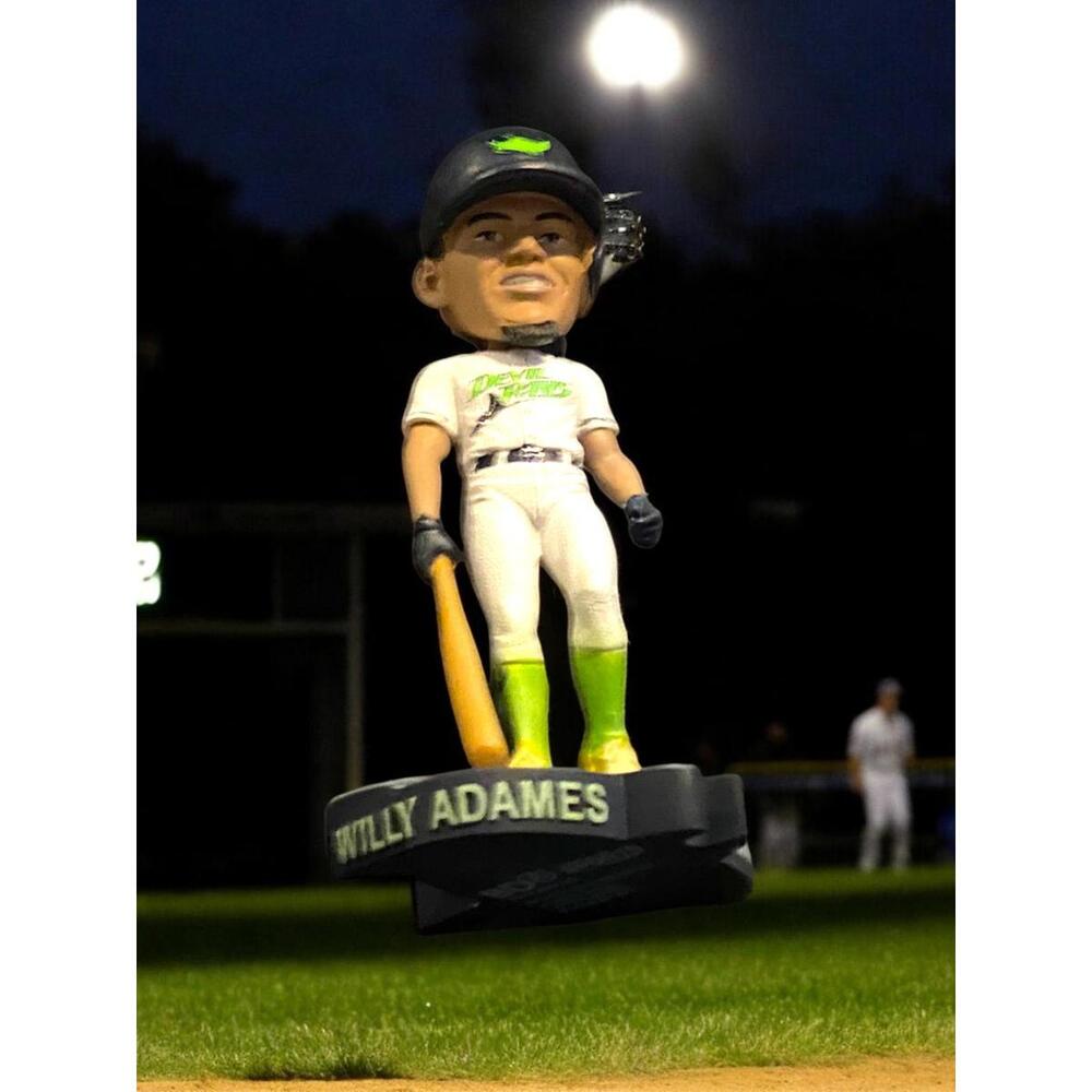 Willy Adames Bobblehead Figure Baseball Devil Rays Florida Sports Glo/Dark